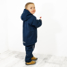 Dětská zimní softshellová bunda s beránkem Navy blue