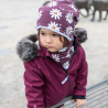 Dívčí zimní softshellový kabát s beránkem Fuchsie