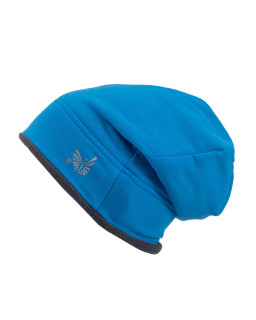 Dětská zimní čepice spadená Modrá od českého výrobce dětského oblečení Esito.