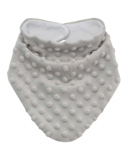 Šátek na krk Minky podšitý bavlnou stříbrný od českého výrobce dětského oblečení ESITO.