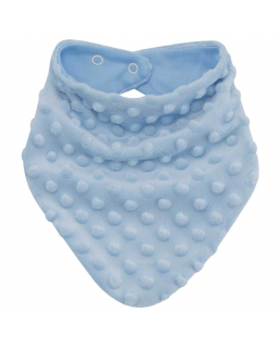 Šátek na krk Minky podšitý bavlnou modrý od českého výrobce dětského oblečení ESITO.