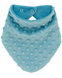 Šátek na krk Minky podšitý bavlnou tyrkysový od českého výrobce dětského oblečení ESITO.
