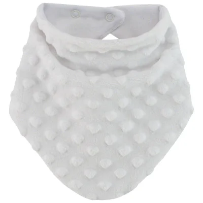 Šátek na krk Minky podšitý bavlnou bílý od českého výrobce dětského oblečení ESITO.