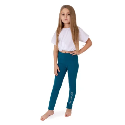 Dětské zateplené legíny Warmkeeper Petrol od českého výrobce dětského oblečení Esito.