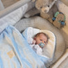Dvojitá dětská deka Mikroplyš ZOO Baby blue