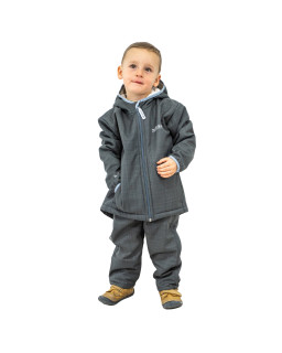 Dětská zimní softshellová bunda s beránkem Grey. Velikosti 86 až 146. Poctivé české dětské oblečení od ESITO.