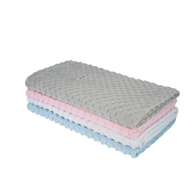 ESITO Dětská deka dvojitá MINKY jednobarevná růžová