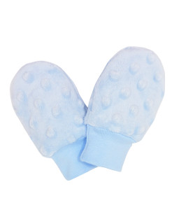 Kojenecké zimní rukavice Minky Blue od českého výrobce dětského oblečení Esito.