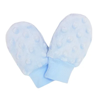 Kojenecké zimní rukavice Minky Blue od českého výrobce dětského oblečení Esito.