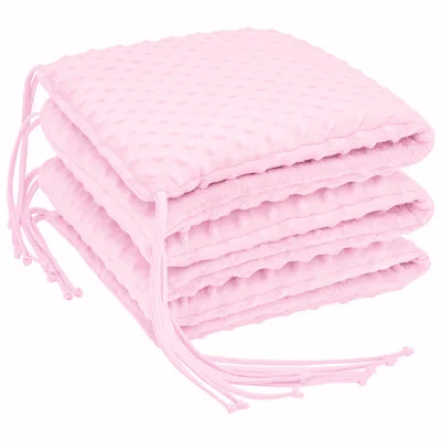 Luxusní mantinel do postýlky Minky Pink