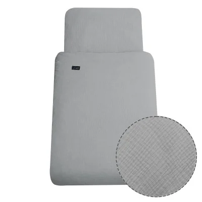 Luxusní dětské povlečení mušelín Dove grey od českého výrobce Esito.