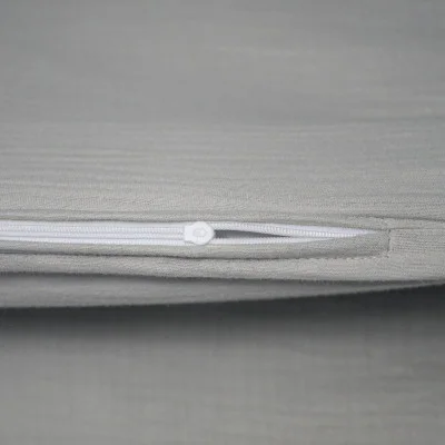 Luxusní dětské povlečení mušelín Dove grey náhled na zip od českého výrobce Esito.