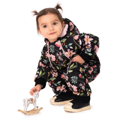 Rostoucí softshellová kombinéza s fleecem Spring flowers. Handmade od českého výrobce dětského oblečení ESITO.
