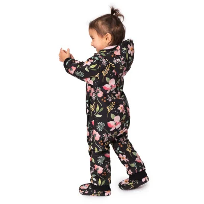 Rostoucí softshellová kombinéza s fleecem Spring flowers. Handmade od českého výrobce dětského oblečení ESITO.