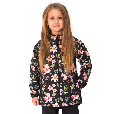 Dětská jarní softshellová bunda DUO Spring flowers od českého výrobce dětského oblečení ESITO.