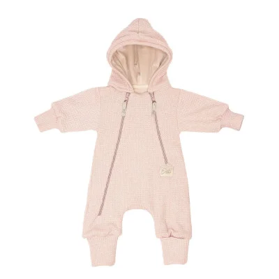 Kombinéza pro miminko rostoucí svetrová Powder pink  od českého výrobce dětského oblečení Esito.