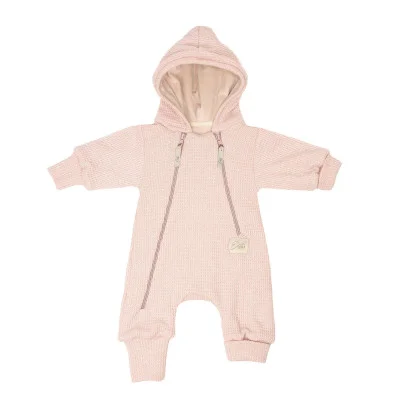 Kombinéza pro miminko rostoucí svetrová Powder pink  od českého výrobce dětského oblečení Esito.