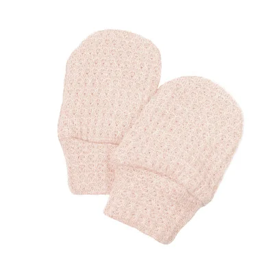Kojenecké rukavice svetrové Powder pink od českého výrobce dětského oblečení Esito.