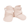 Capáčky pro miminko barefoot svetrové Powder pink