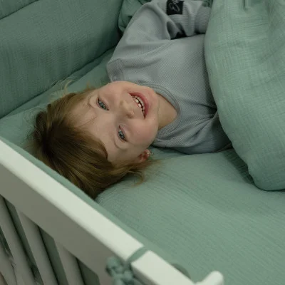 Luxusní dětské povlečení mušelín Olive live foto od českého výrobce Esito.