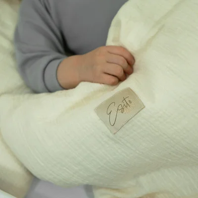 Luxusní dětské povlečení mušelín Cream live foto od českého výrobce Esito.