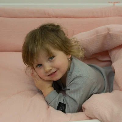 Luxusní dětské povlečení mušelín Pink live foto od českého výrobce Esito.