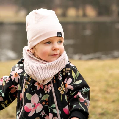 Rostoucí softshellová kombinéza s fleecem Spring flowers. Handmade live foto od českého výrobce dětského oblečení ESITO.