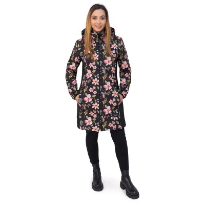 Dámský jarní softshellový kabát Spring flowers od českého výrobce dámské a dětské módy Esito.