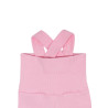 Rostoucí žebrované kalhoty s laclem Color Pink