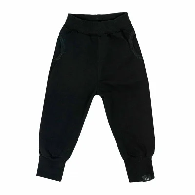 Rostoucí tepláky EasyFit Black od českého výrobce dětského oblečení Esito.