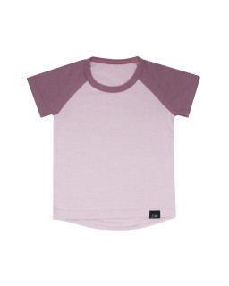 Dětské tričko modal s krátkým rukávem Pink boreal