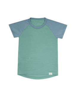 Dětské tričko modal s krátkým rukávem Green beryl od českého výrobce dětského oblečení Esito.