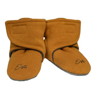 Capáčky barefoot Warmkeeper Antique gold od českého výrobce dětského oblečení Esito.