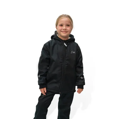 Dětská zimní softshellová bunda s beránkem Black od českého výrobce dětského oblečení Esito.