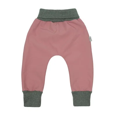 Dětské softshellové kalhoty Shell pink od českého výrobce dětského oblečení Esito.