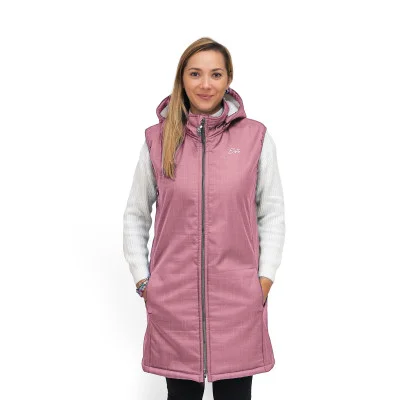 Dámská zimní softshellová vesta s beránkem Antique pink od českého výrobce Esito.
