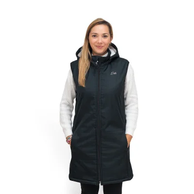 Dámská zimní softshellová vesta s beránkem Black od českého výrobce Esito.