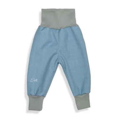 Rostoucí softshellové kalhoty s beránkem Sky blue od českého výrobce Esito.