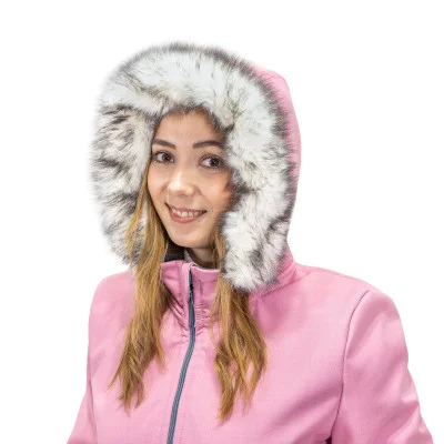 Šedý kožíšek nahrazen za tento "bílošedohnědý".