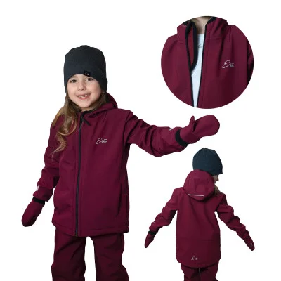 Dětská softshellová bunda DUO Fuchsie od českého výrobce dětského oblečení Esito.