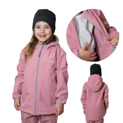 Dětská softshellová bunda DUO Shell pink od českého výrobce dětského oblečení Esito.