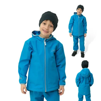 Dětská softshellová bunda DUO Turquoise od českého výrobce dětského oblečení Esito.