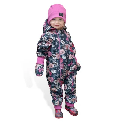 Rostoucí softshellová kombinéza s fleecem Garden bloom od českého výrobce dětského oblečení Esito.