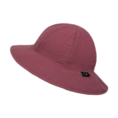 Dívčí klobouk mušelín Ruby red od českého výrobce oblečení Esito.
