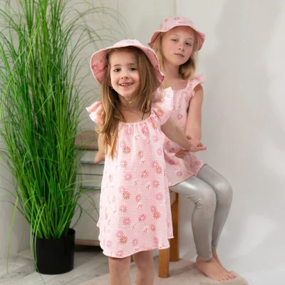 Dívčí mušelínové šaty Flower od českého výrobce Esito.