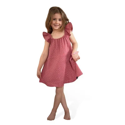Dívčí mušelínové šaty Ruby DOT od českého výrobce oblečení Esito.