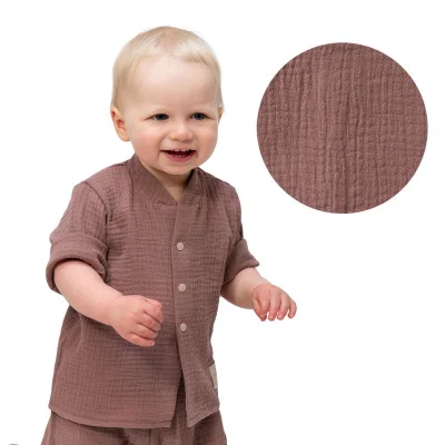 Dětská mušelínová košile Luca Brown od českého výrobce Esito.