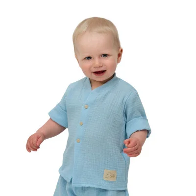 Dětská mušelínová košile Luca Blue od českého výrobce Esito.