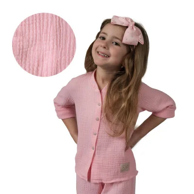 Dětská mušelínová košile Luca Pink od českého výrobce Esito.