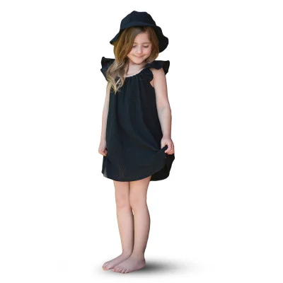 Dívčí mušelínové šaty Black od českého výrobce Esito.